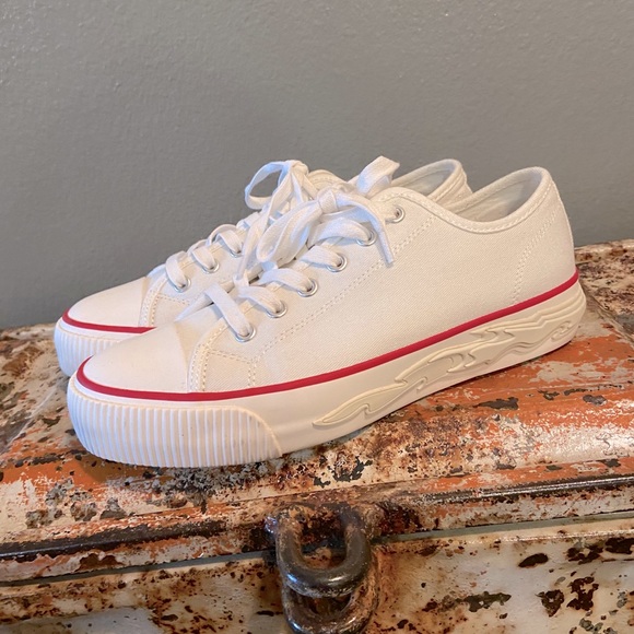 Sandro Paris flame canvas sneakers. - Picture 1 of 6